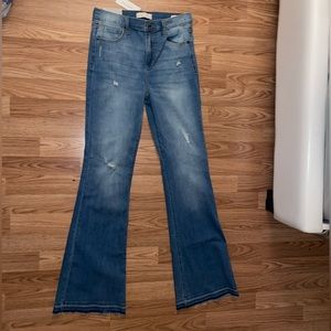 High rise flare jeans